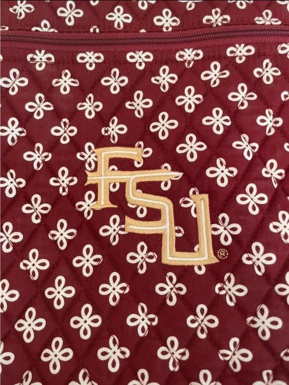Vera Bradley FSU (Florida State University)triple zip hipster bag - Picture 2 of 10